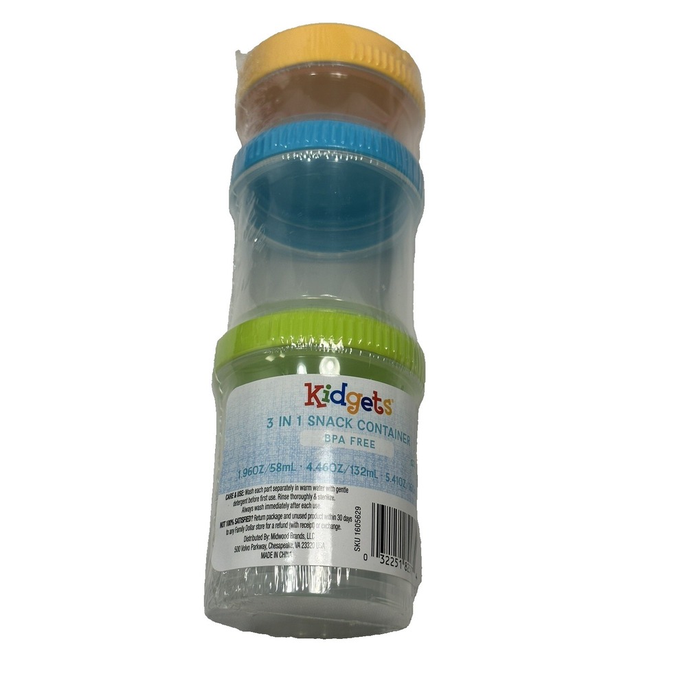 1 set kidgets baby snack container 3 in 1‎